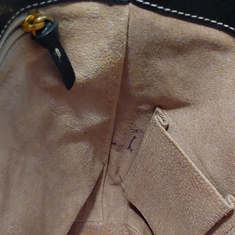 Kate Spade black glazed caramel leather handbag - Picture 4 of 8